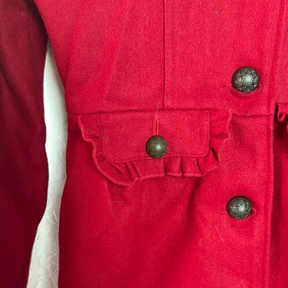 The Original Arizona girls red wool coat size 14